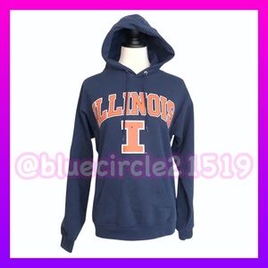 University of Illinois Fighting Illini Arch Logo Hoodie Navy Small (Unisex)